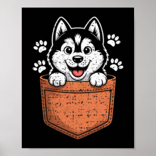 Poster Husky sibérien dans votre panier avant