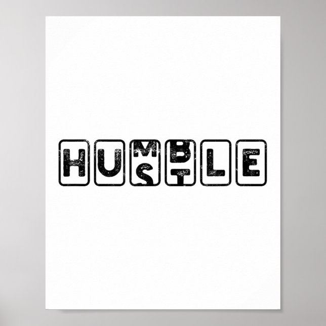 Poster Hustlehumble - Motivation  (Devant)