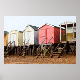 Poster Huttes de plage