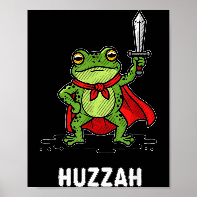 Poster Huzzah Frog  (Devant)