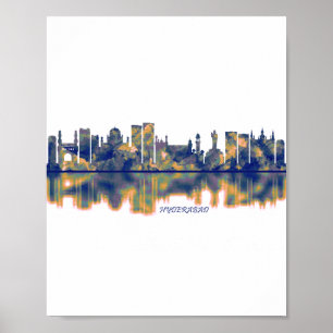Poster Hyderabad Skyline