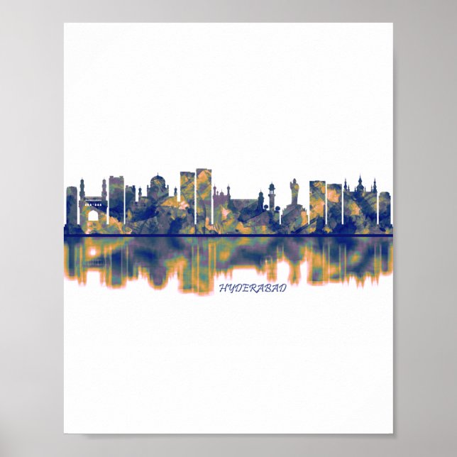 Poster Hyderabad Skyline (Devant)
