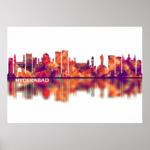 Poster Hyderabad Telangana Skyline