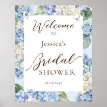 Hydrangea Bleu Poussiéreux Lavis Mariage
