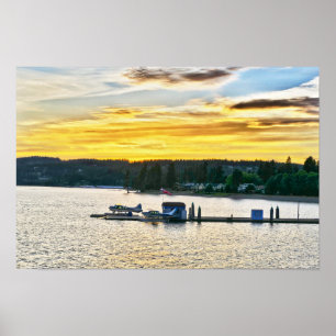 Poster Hydravions sur le lac Coeur d'Alene, Idaho