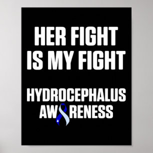 Poster Hydrocéphalie Survivor Lutte de sensibilisation Gu