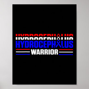 Poster Hydrocéphalie Survivor Lutte de sensibilisation Gu