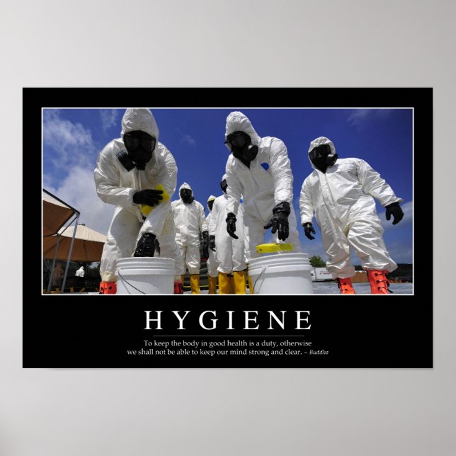 Poster Hygiène : Citation Inspirationnelle (Devant)