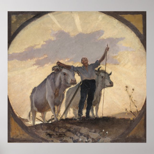 Poster Hymne de la Terre au Soleil, 1892 (Devant)