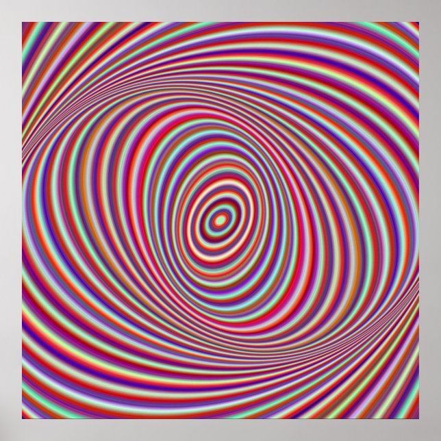 Poster Hypnose néon (Devant)