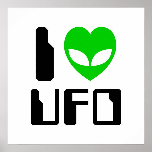 Poster I Alien Heart UFO (Devant)