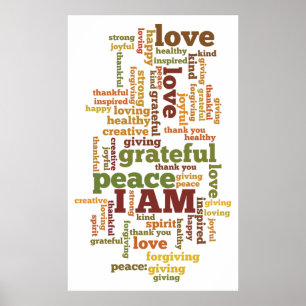 Poster I AM Affirmations