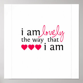 Poster "I am Lovely"