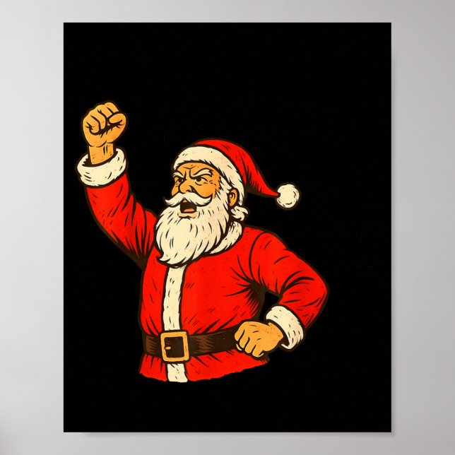Poster I Am Santifa Santa Claus Anti Fascism Christmas Au (Devant)