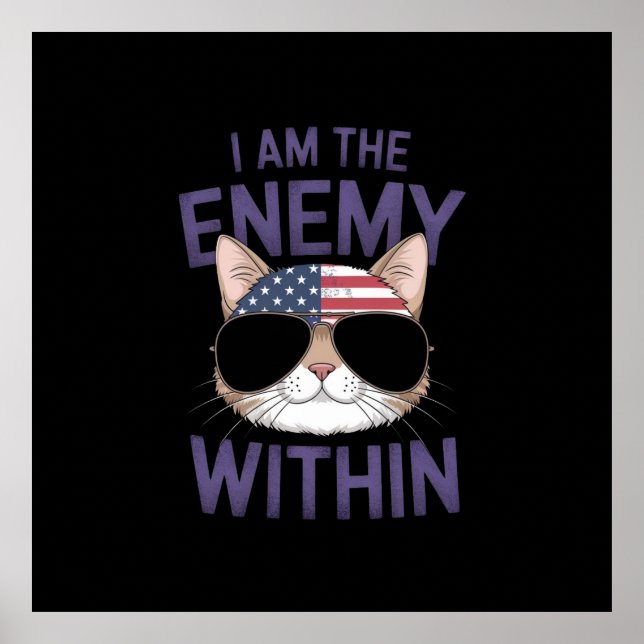 Poster I Am the Enemy Within Bold Statement for 2024 (Devant)