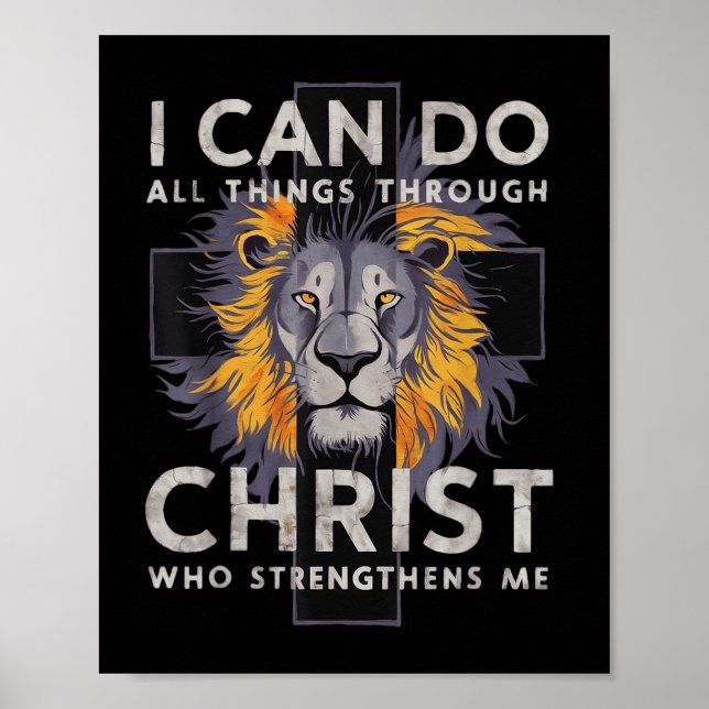 Poster I Can Do All Things Through Christ  (Devant)