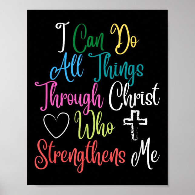 Poster I Can Do All Things Through Christ Philipans 4_13  (Devant)