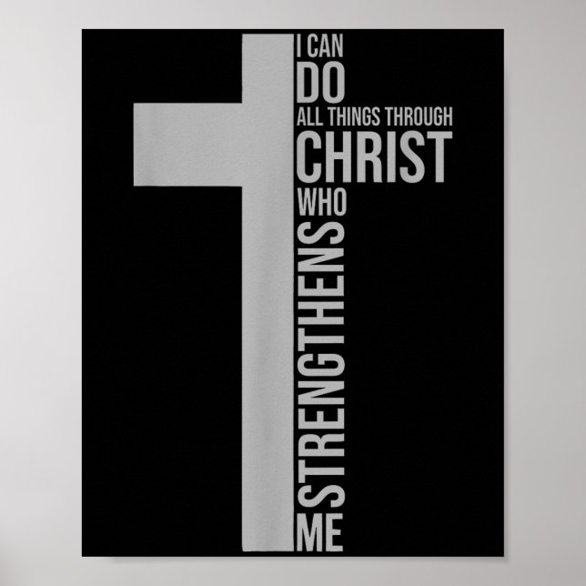 Poster I Can Do All Things Through Christ Who Strengthens (Devant)