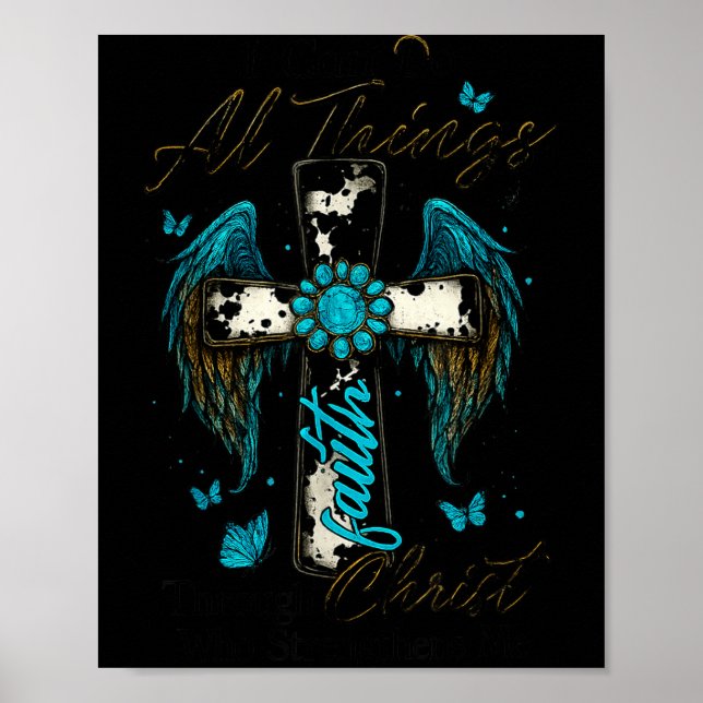 Poster I Can Do All Things Through Christ Who Strengthens (Devant)