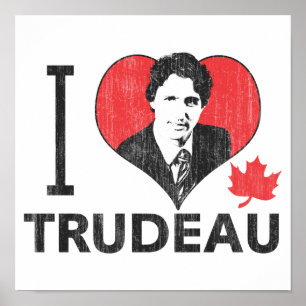 Poster I coeur Trudeau
