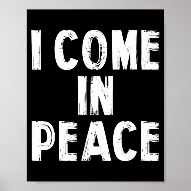 Poster I Come In Peace I'm Peace Funny Couple Valentine M (Devant)