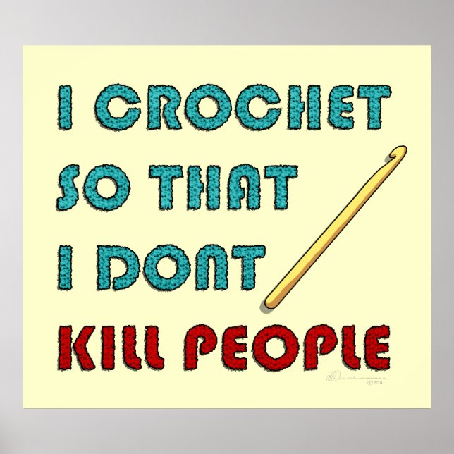 Poster I Crochet, imprimer (Devant)