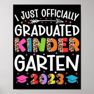 Poster I Diplômé officiel de la maternelle 202