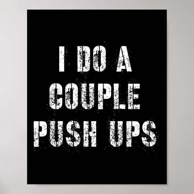 Poster I Do A Couple Push Work Out Gift  (Devant)