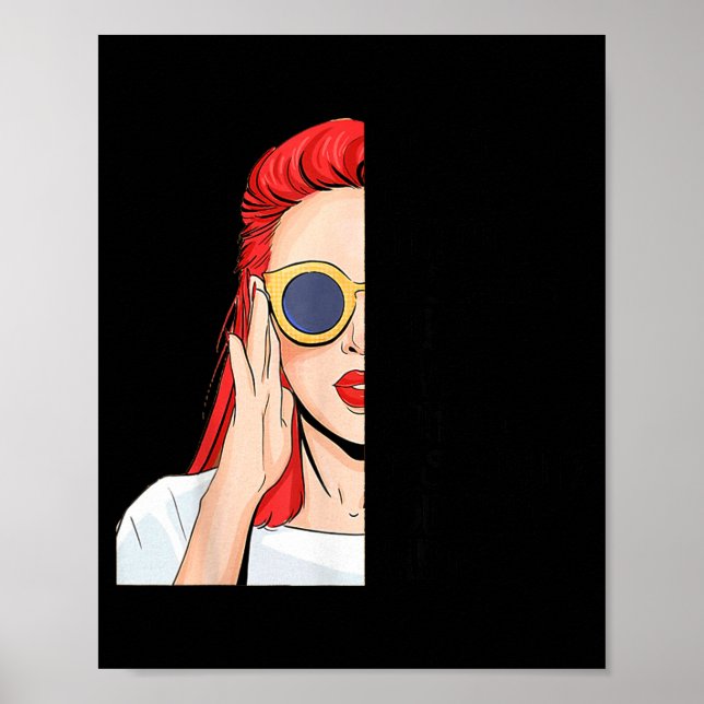 Poster I Don't Have An Attitude Problem I Just Have A Red (Devant)