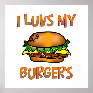 Poster I hamburgers de Luvs
