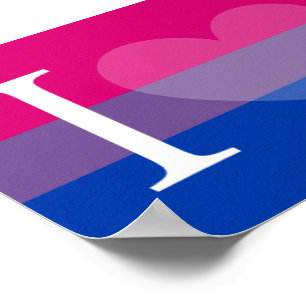 Poster I Heart (Bisexual Pride)