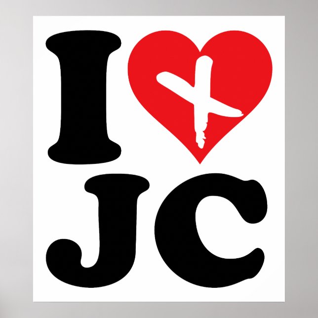 Poster I Heart JC (Devant)