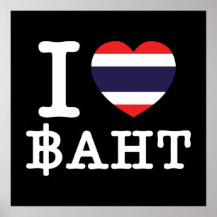 Poster I Heart (Love) Baht