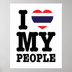 Poster I Heart (Love) My Thai People