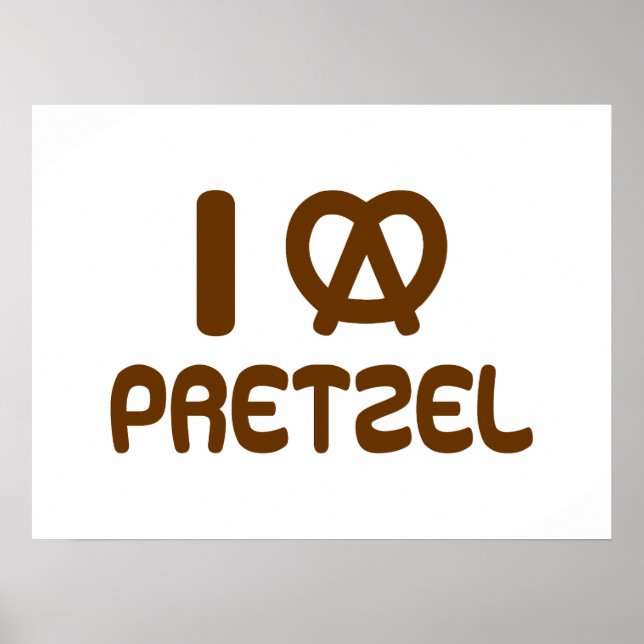 Poster I Heart Pretzel (Devant)