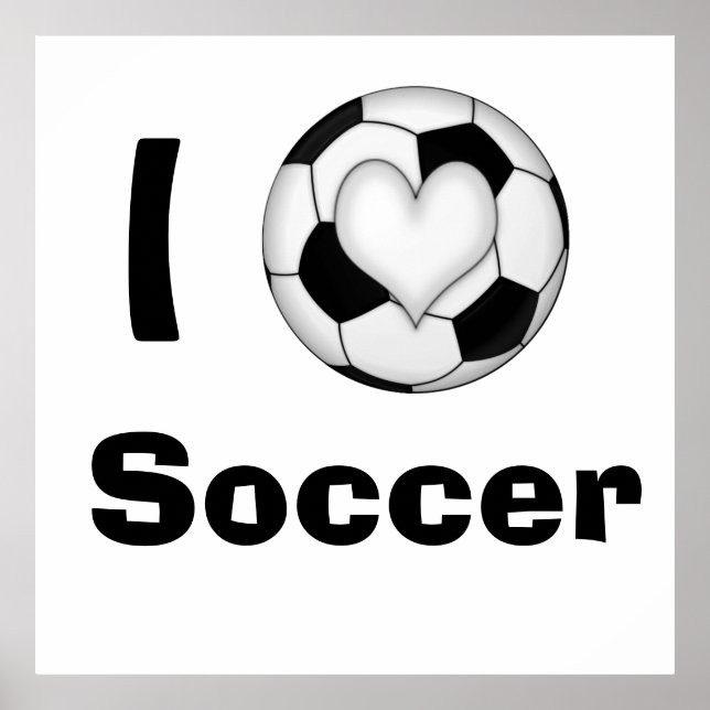 Poster I Heart Soccer (Devant)
