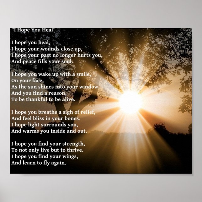 Poster "I Hope You Heal" (Devant)