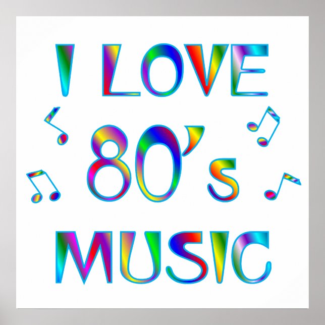 Poster I Love 80's (Devant)