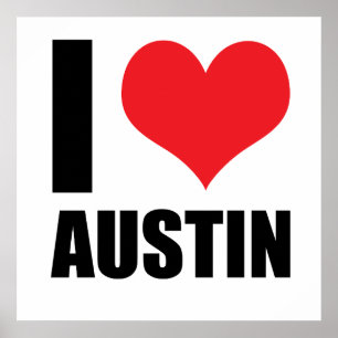 Poster I Love Austin