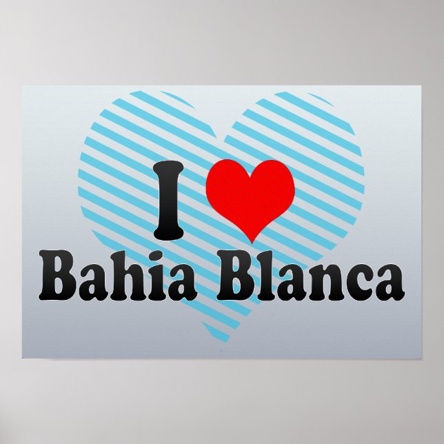 Poster I Love Bahia Blanca, Argentine (Devant)