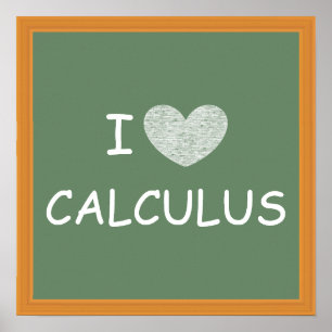 Poster I Love Calculus