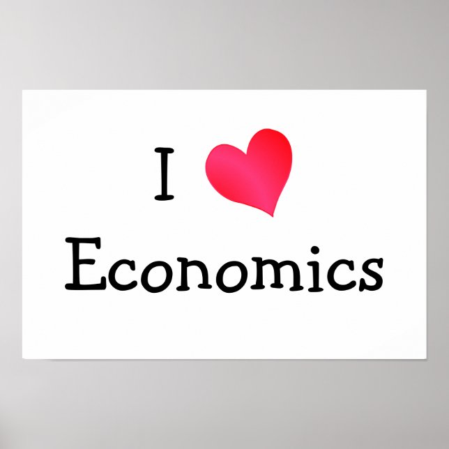 Poster I Love Economics (Devant)