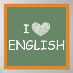 Poster I Love English