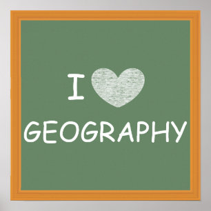 Poster I Love Geography