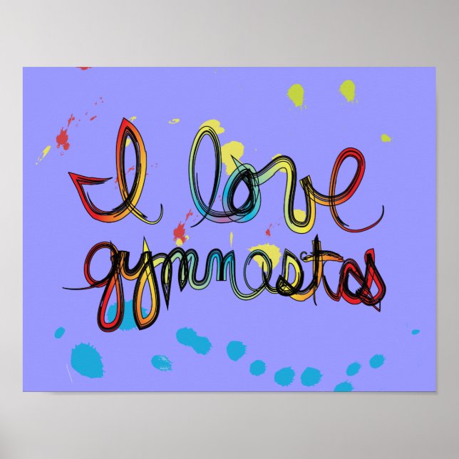 Poster I Love Gymnastique (Devant)