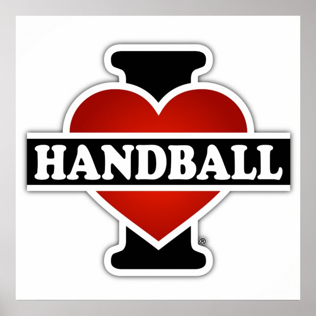 Poster I Love Handball (Devant)