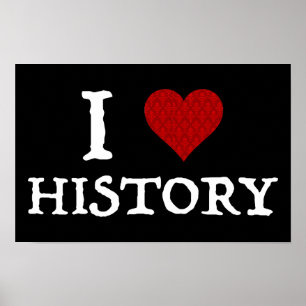 Poster I Love (Heart) History