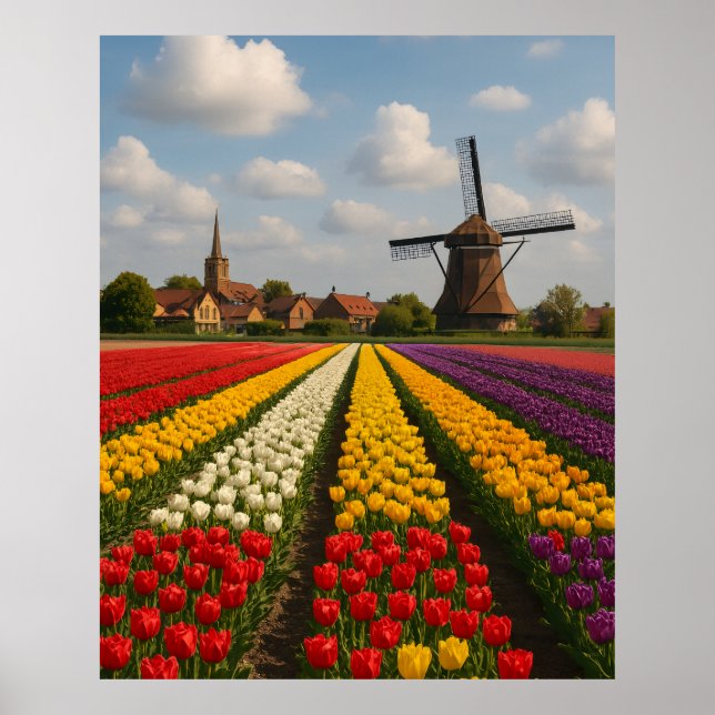 Poster I love Hollland (Devant)