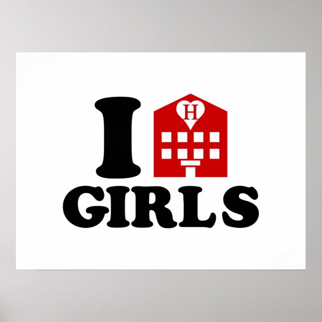 Poster I Love Hotel Girls (Devant)