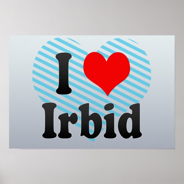 Poster I Love Irbid, Jordanie (Devant)